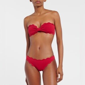 Marysia Antibes Swim Top and Mott Bottom in Red